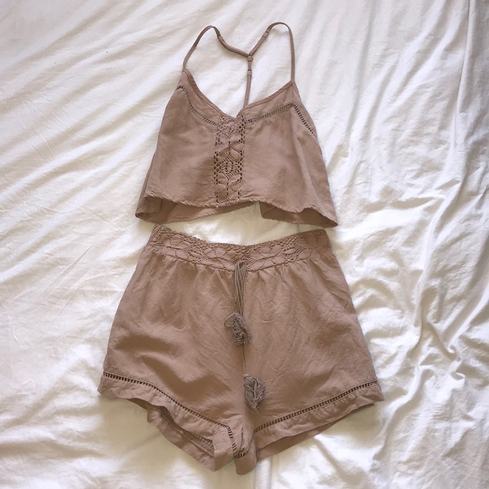 Tan 2-piece Set